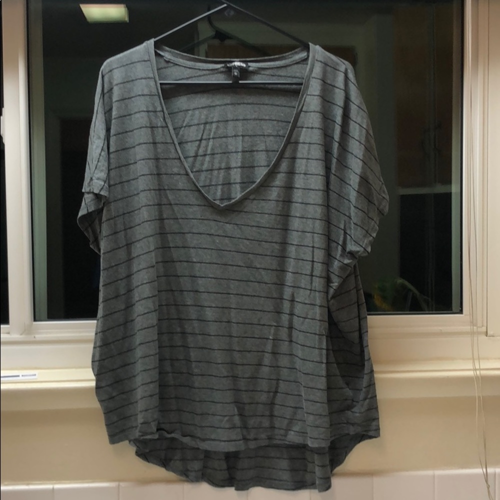 Relaxed fit stripped Express tee